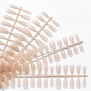 Light Nude Press-On Nail Blanks - Assorted Shapes & Lengths