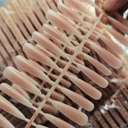 Long Stiletto Matte Nude Blush Ombre Press-On Nail Blanks