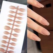 Velvet Matte Nude Press-On Nails | Soft & Elegant Minimalist Style