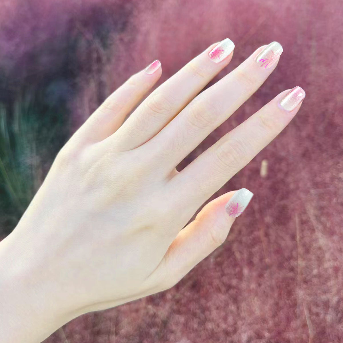 Wholesale Short Cat Eye Press-On Nail Strips - Pre-sized Bulk Tips