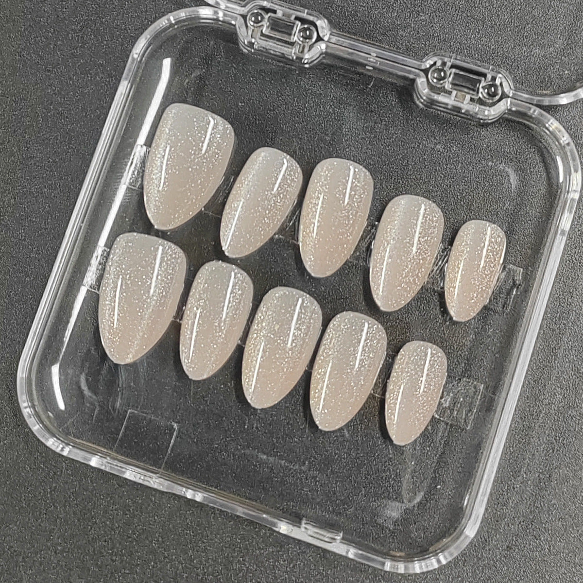 Natural Look Short Almond Press-On Nails | Everyday French Tip & Solid Colors