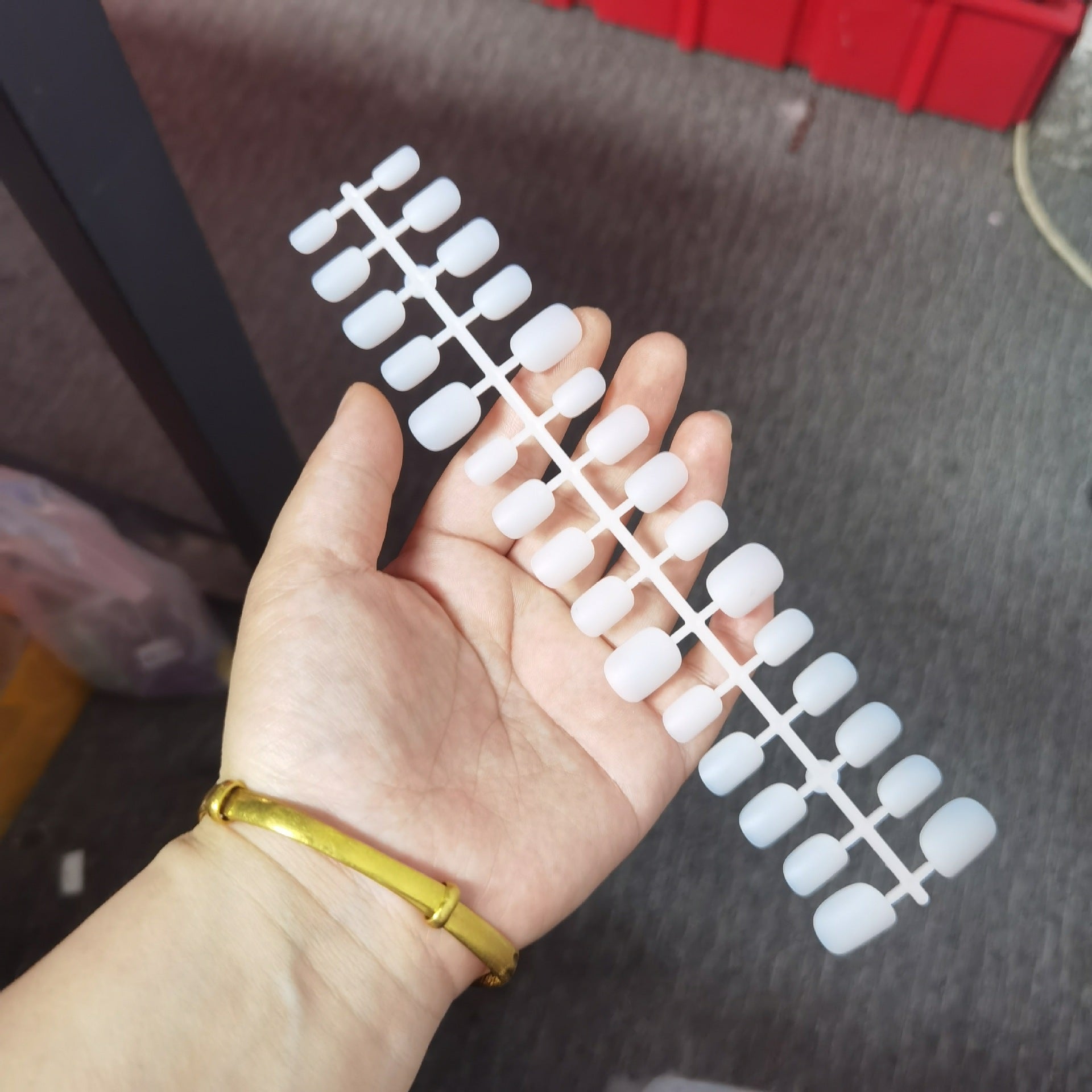 DIY Nude Matte Short Squoval Press-On Nail Blanks