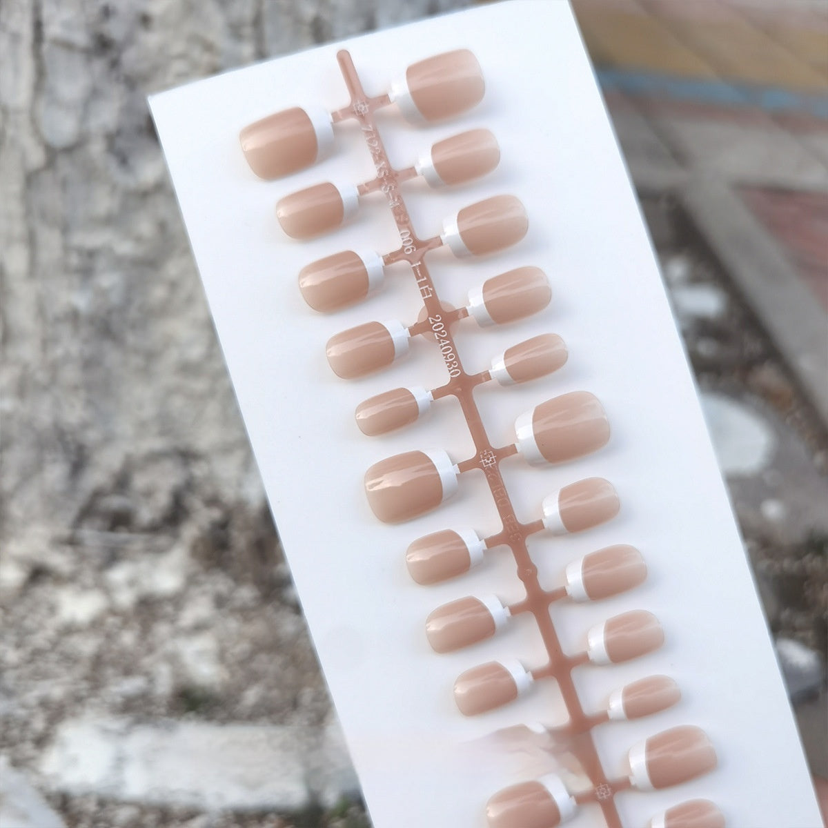 Classic Nude Pink French Tip Press-On Nails