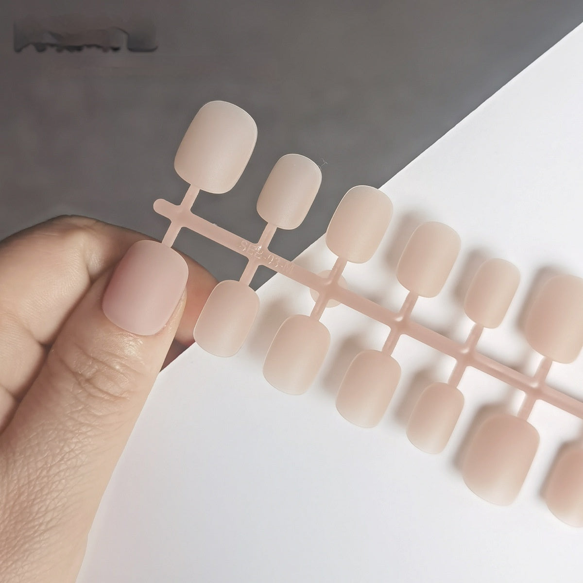 DIY Nude Matte Short Squoval Press-On Nail Blanks