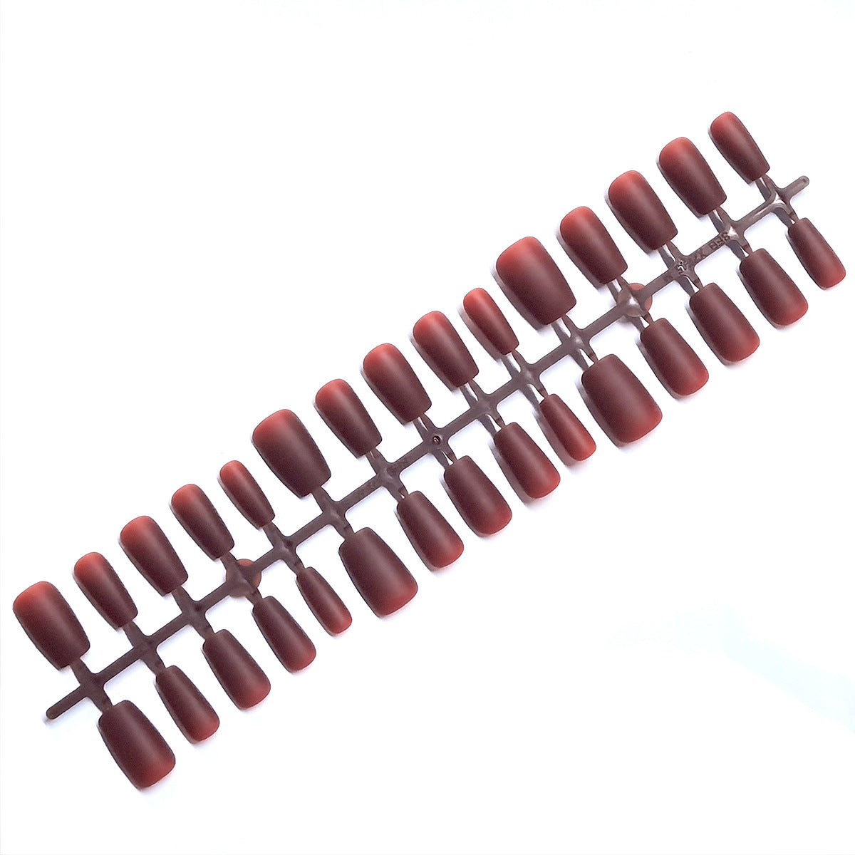 Matte Cherry Red Press-On Nail Blanks - DIY Nail Art Bases (30 Pcs)