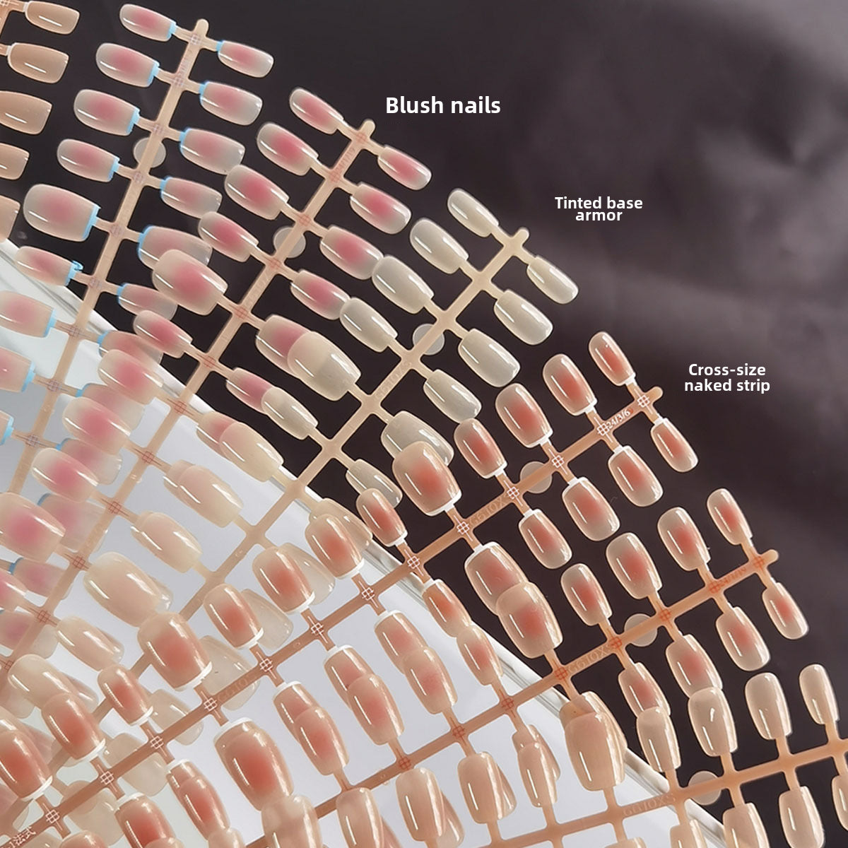Wholesale Blush Gradient Press-On Nail Blanks | Salon Semi-Finished Tips