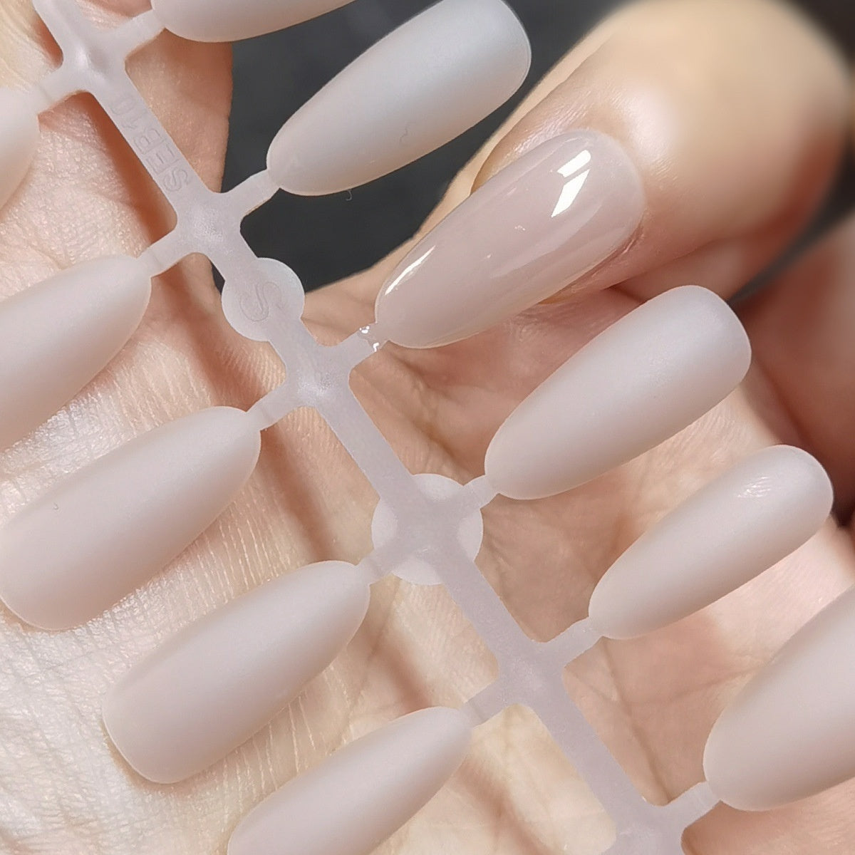 Matte Muted Lavender Press-On Nail Blanks for DIY