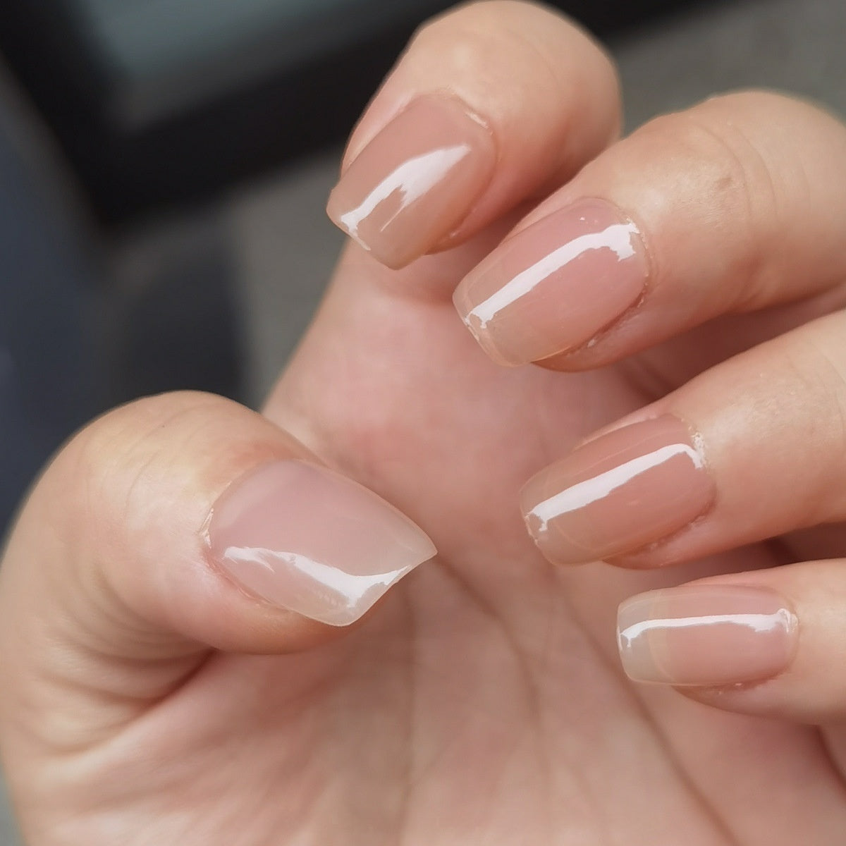 Bulk 30 Pcs Short Nude Pure Color Press-On Nail Tips - Square & Coffin Shapes