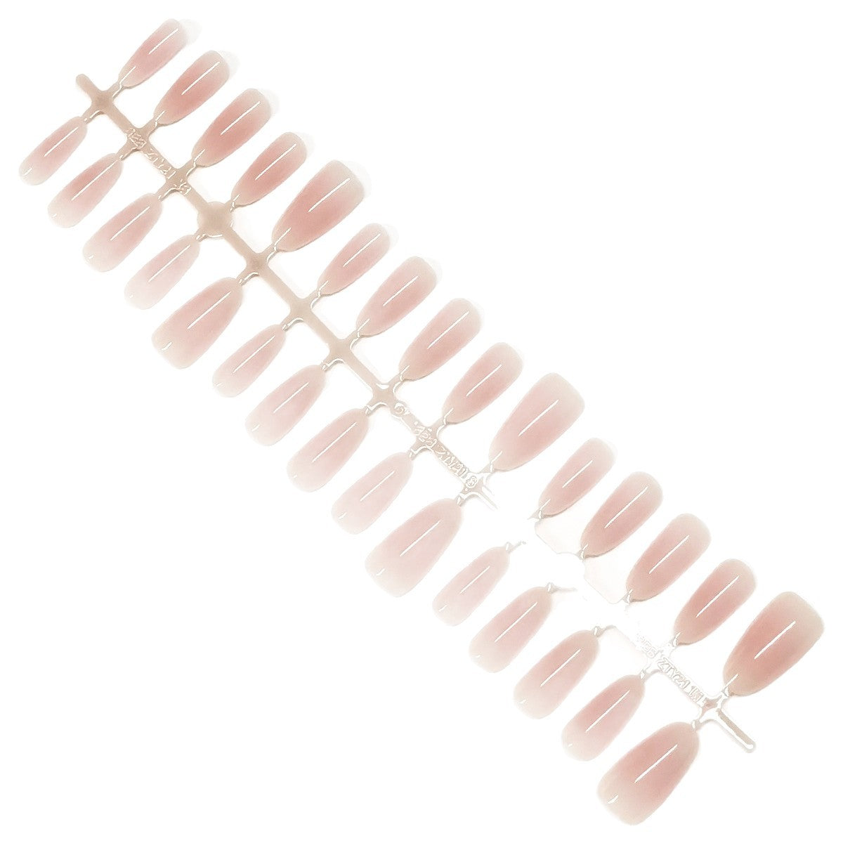 Nude Pink Blush Ombre Oval Press-On Nails | Minimalist Gradient Set