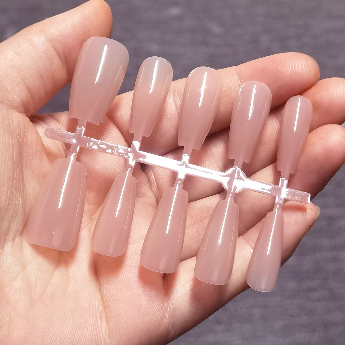 Dusty Pink Tapered Coffin Press-On Nails