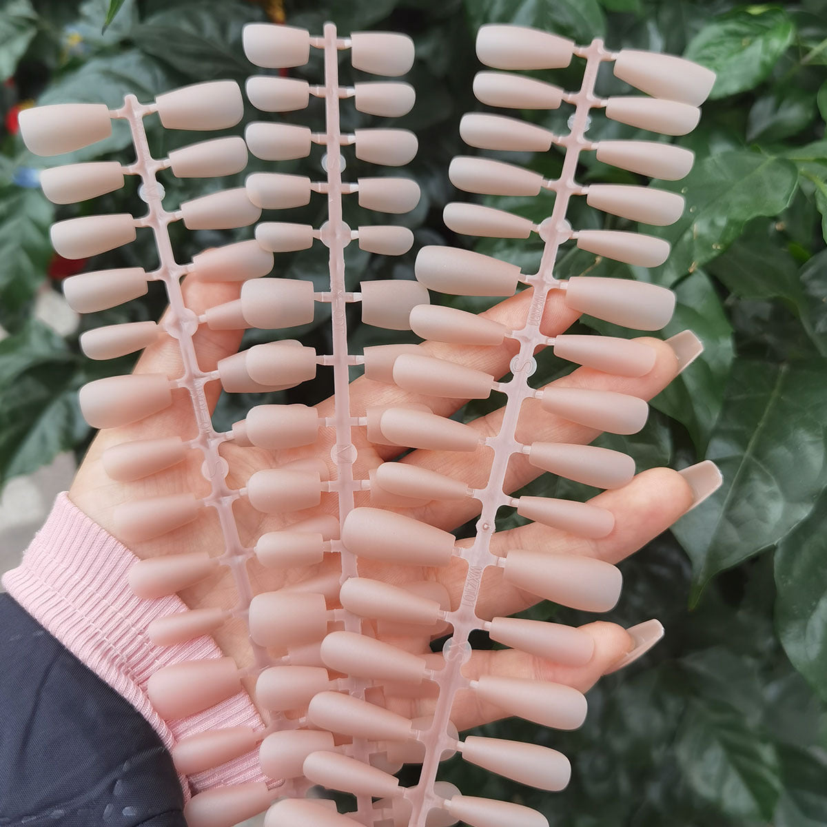 Matte Nude Pink Press-On Nail Tips - Bulk DIY Blanks