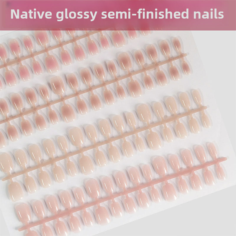 Wholesale Blush Gradient Press-On Nail Blanks | Salon Semi-Finished Tips