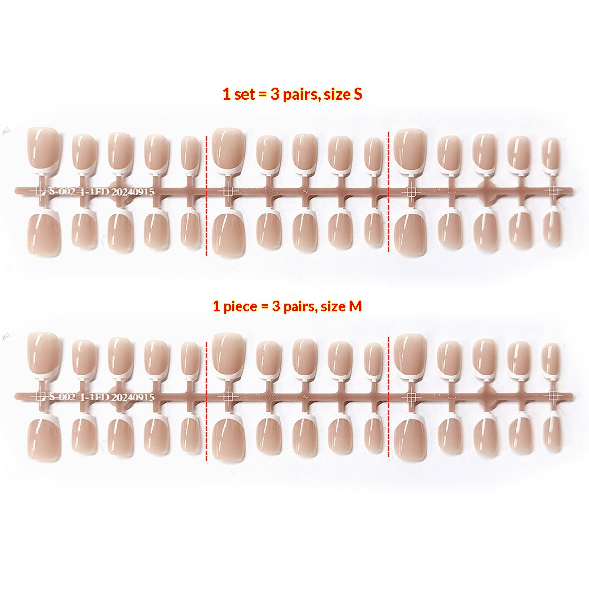 Classic Nude French Tip Short Press-On Nails