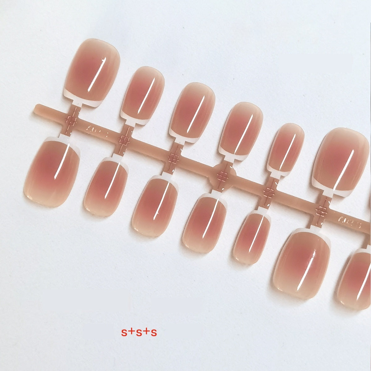 Short Blush Pink French Tip Press-On Nails