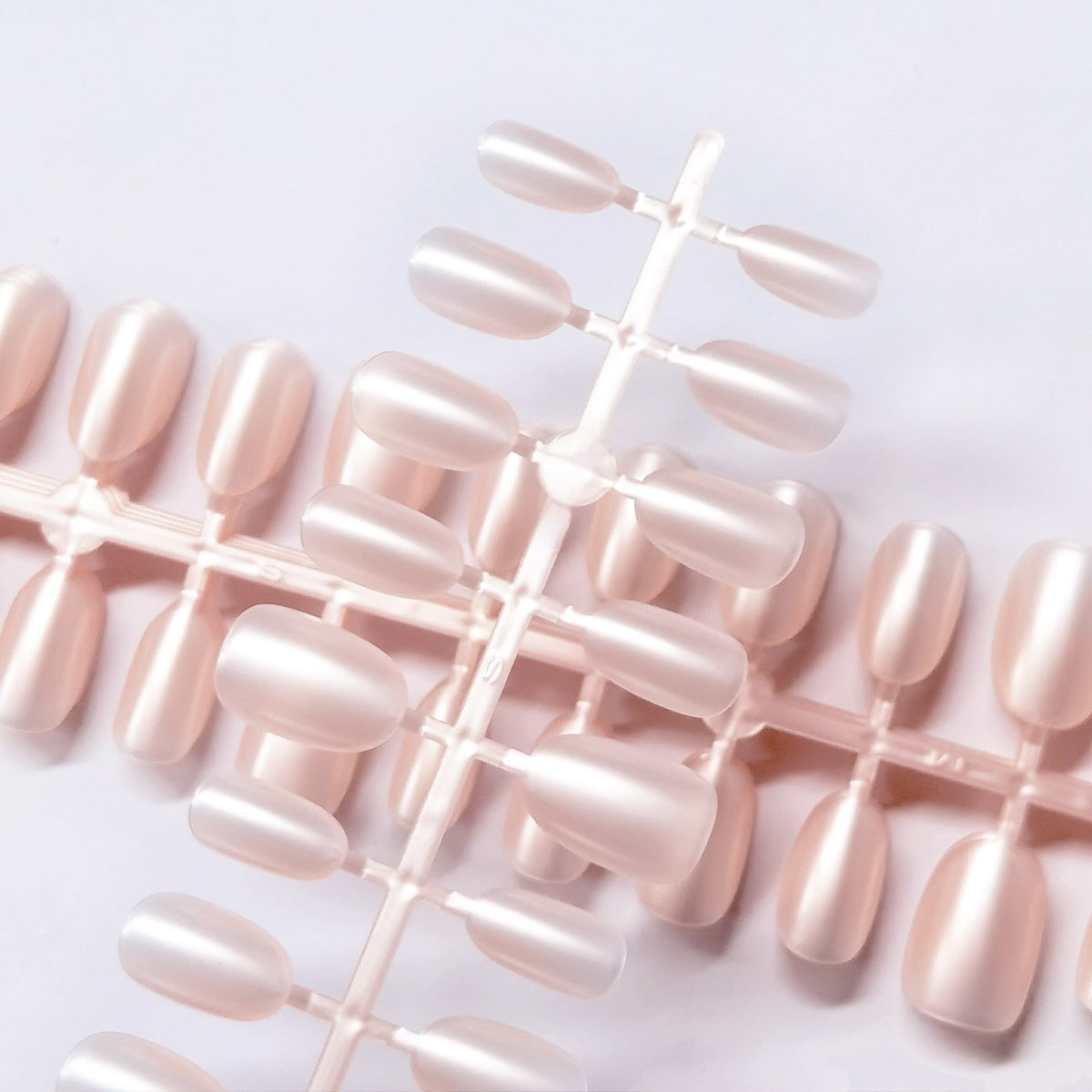 Aurora Pearl Pink Press-On Nails | Gentle Short Oval & Long Almond