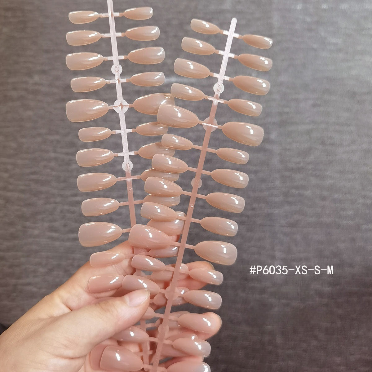 Everyday Glossy Nude Pink Almond Press-On Nails Set (30 Pcs)