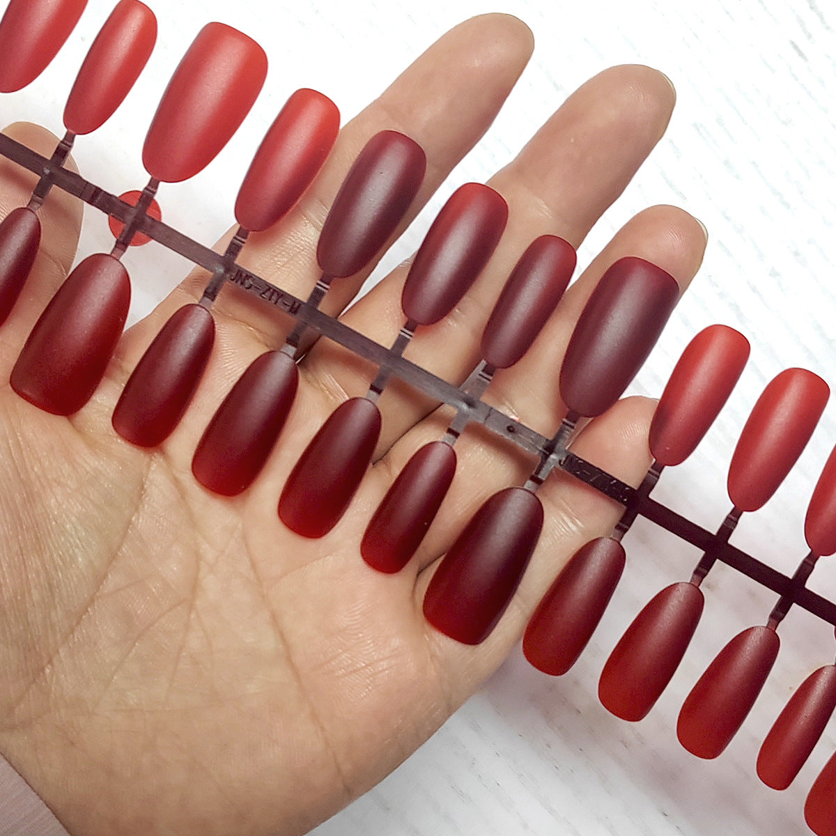 Wholesale Matte Colored Oval Press-On Nail Blanks for DIY