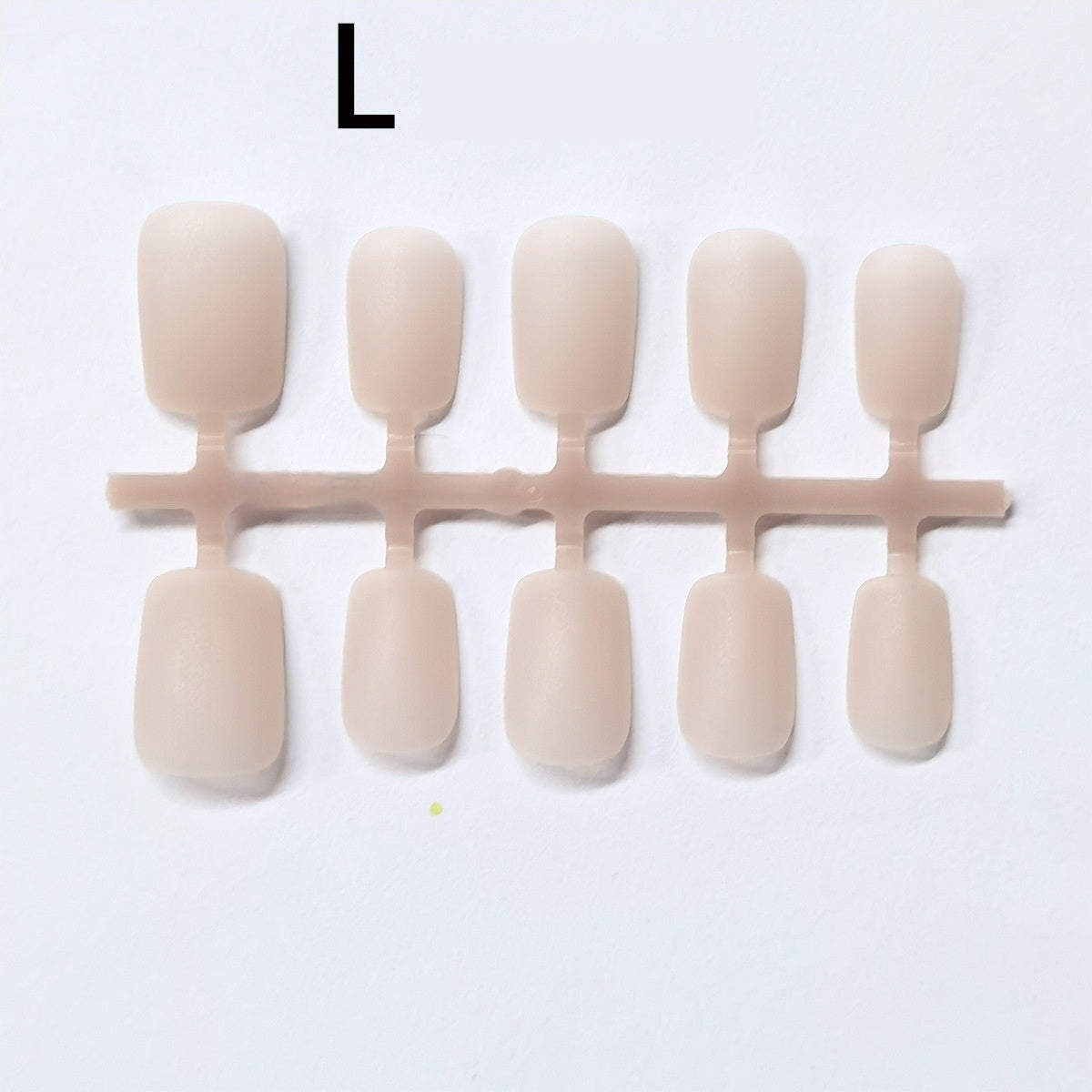 Large L-Size PMMA Matte Nude Press-On Nail Blanks - No Etching Required