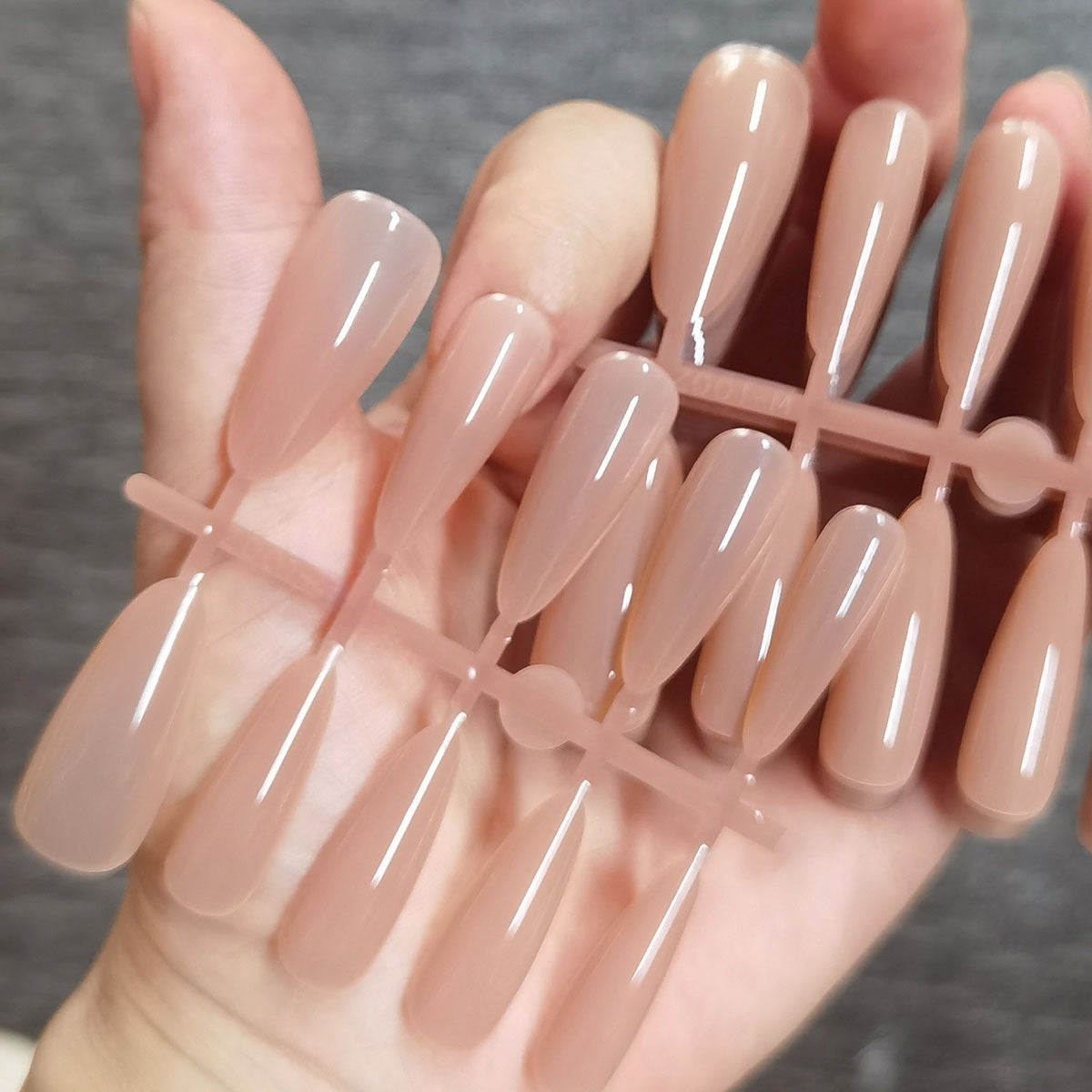 Natural Nude Pink Glossy Press-On Nails
