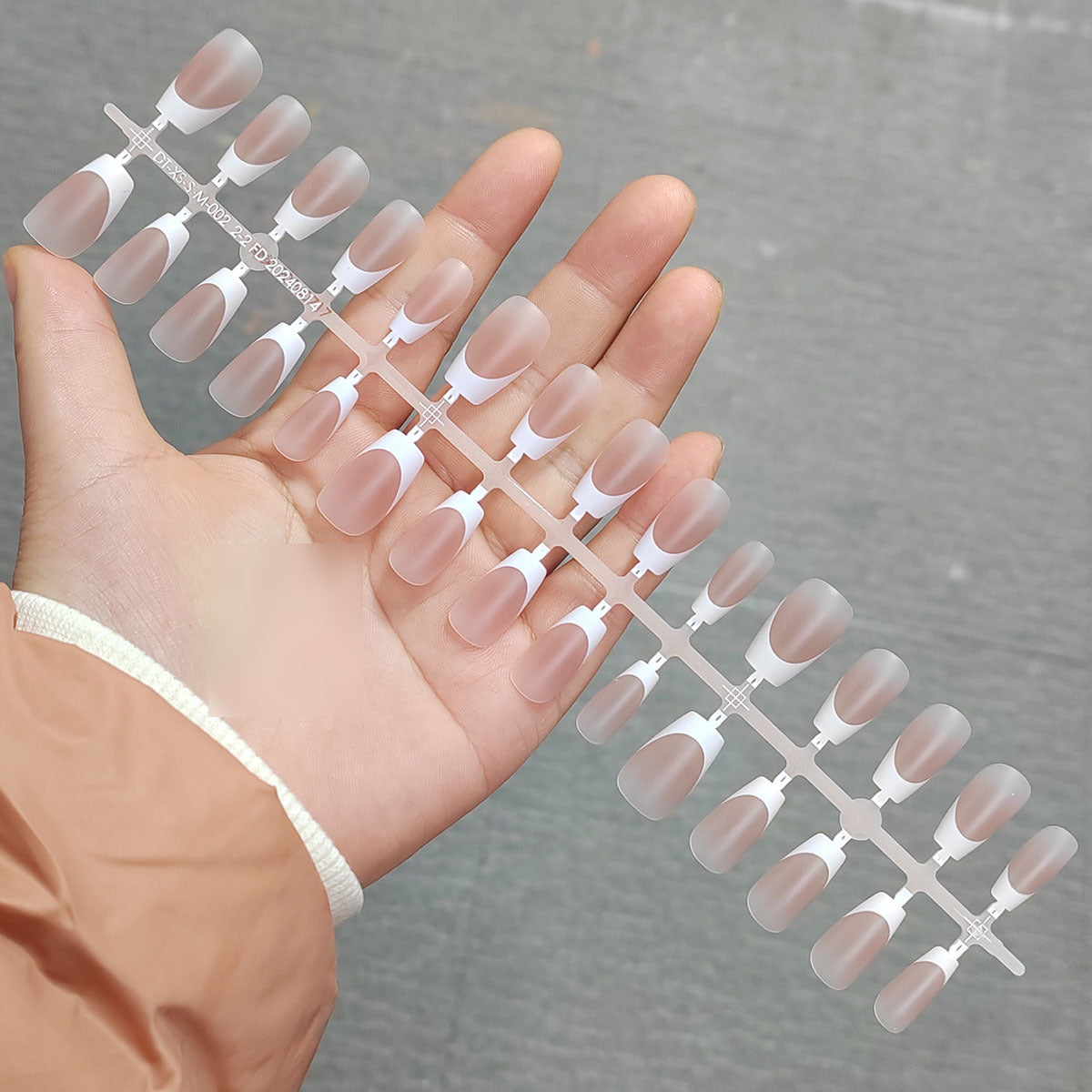 Classic Nude & White French Tip Press-On Nails