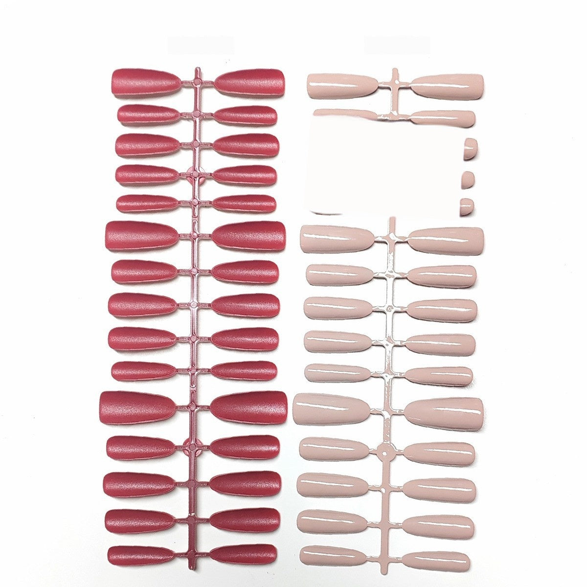 Iconic Red Bottom Nude Long Oval Press-On Nails