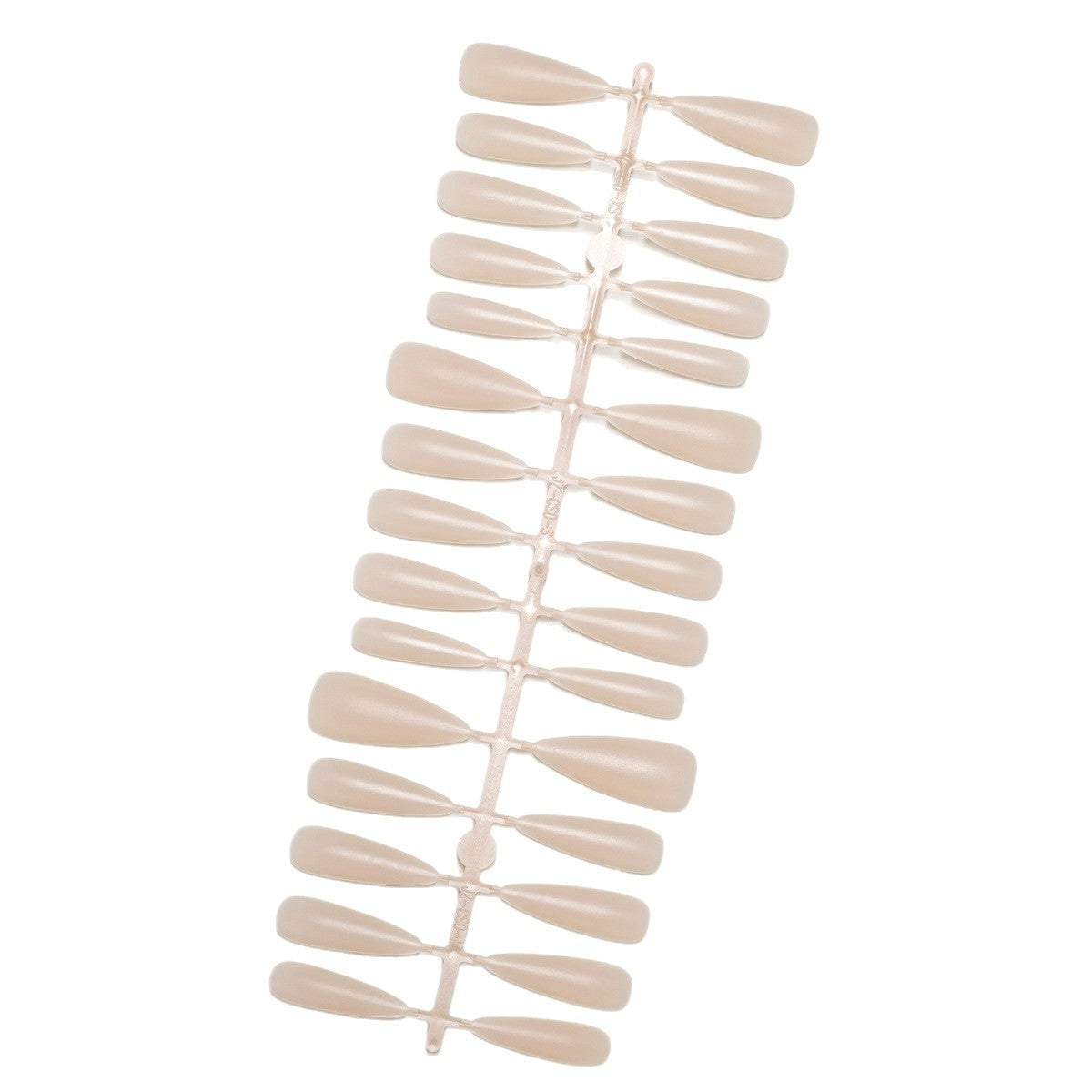 Matte Pale Pink Long Stiletto Press-On Nail Tips - DIY Blanks