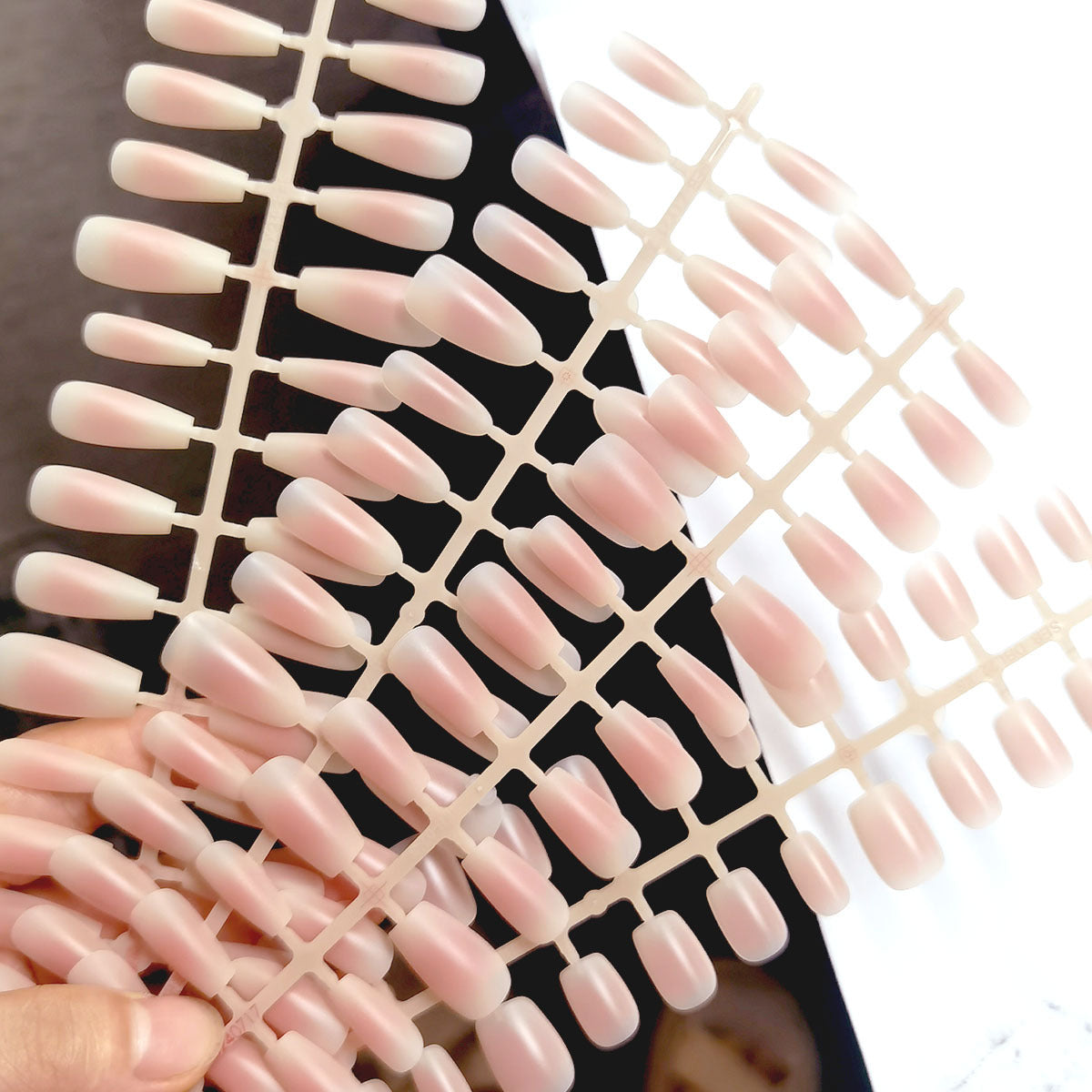 Peach Blush Matte Short Coffin Press-On Nail Blanks - 30 Pcs Bulk