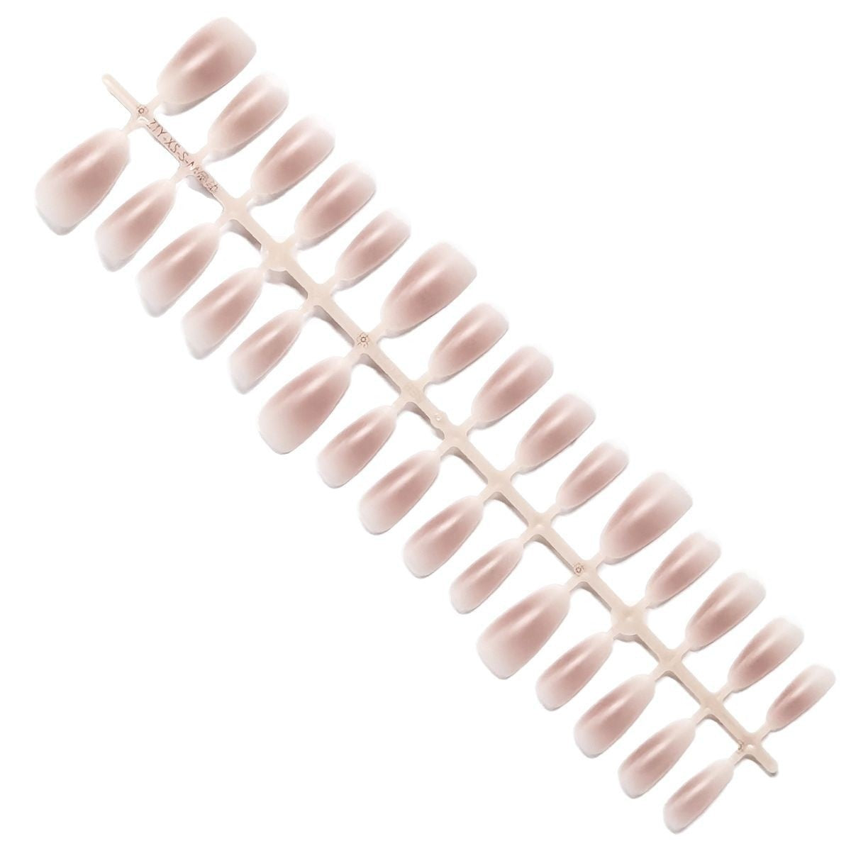 30 Pcs Autumn Rose Blush Gradient Short Coffin Press-On Nail Blanks