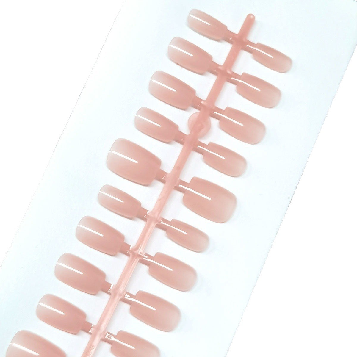 Sheer Nude Pink Short Square Press-On Nail Blanks | DIY Tips