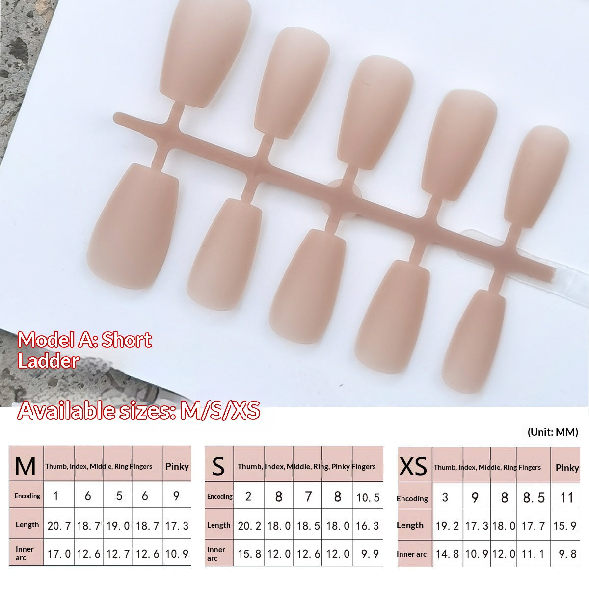 Matte Nude Press-On Nail Blanks for Wholesale