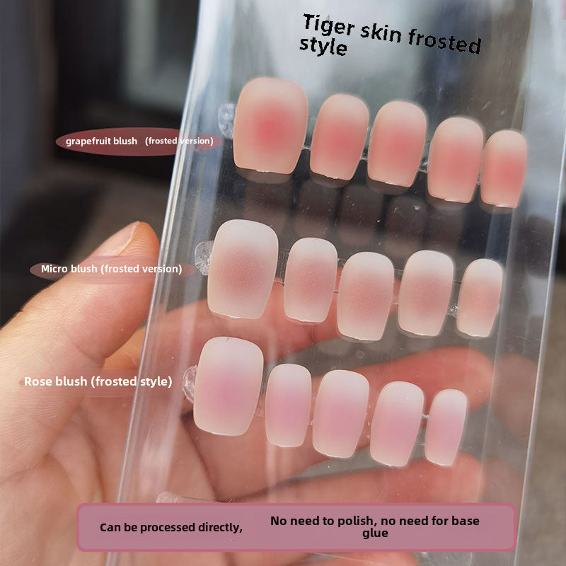 Wholesale Blush Gradient Press-On Nail Blanks | Salon Semi-Finished Tips