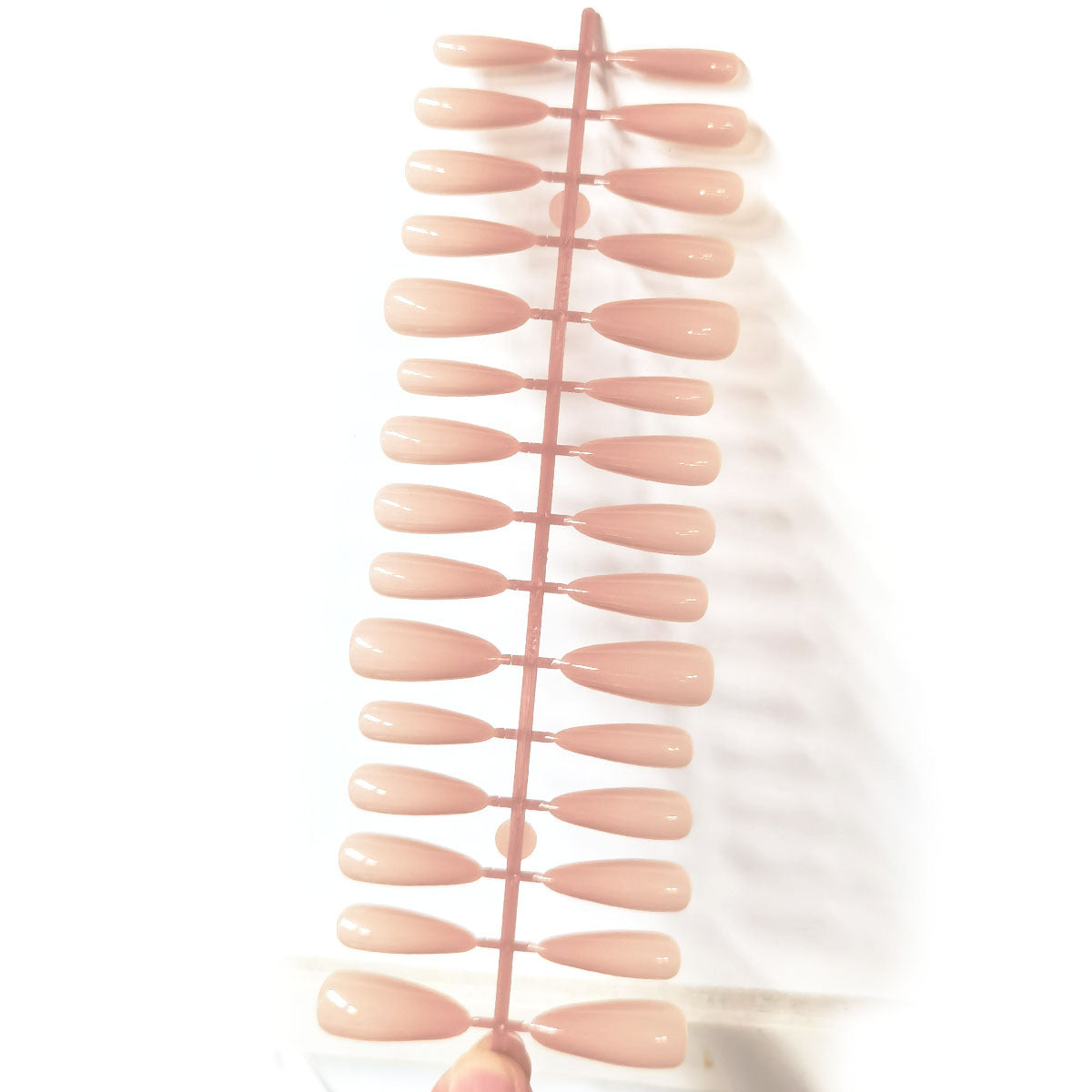 Wholesale Pre-Colored Nude Pink Oval Almond Press-On Nail Tips for DIY Art