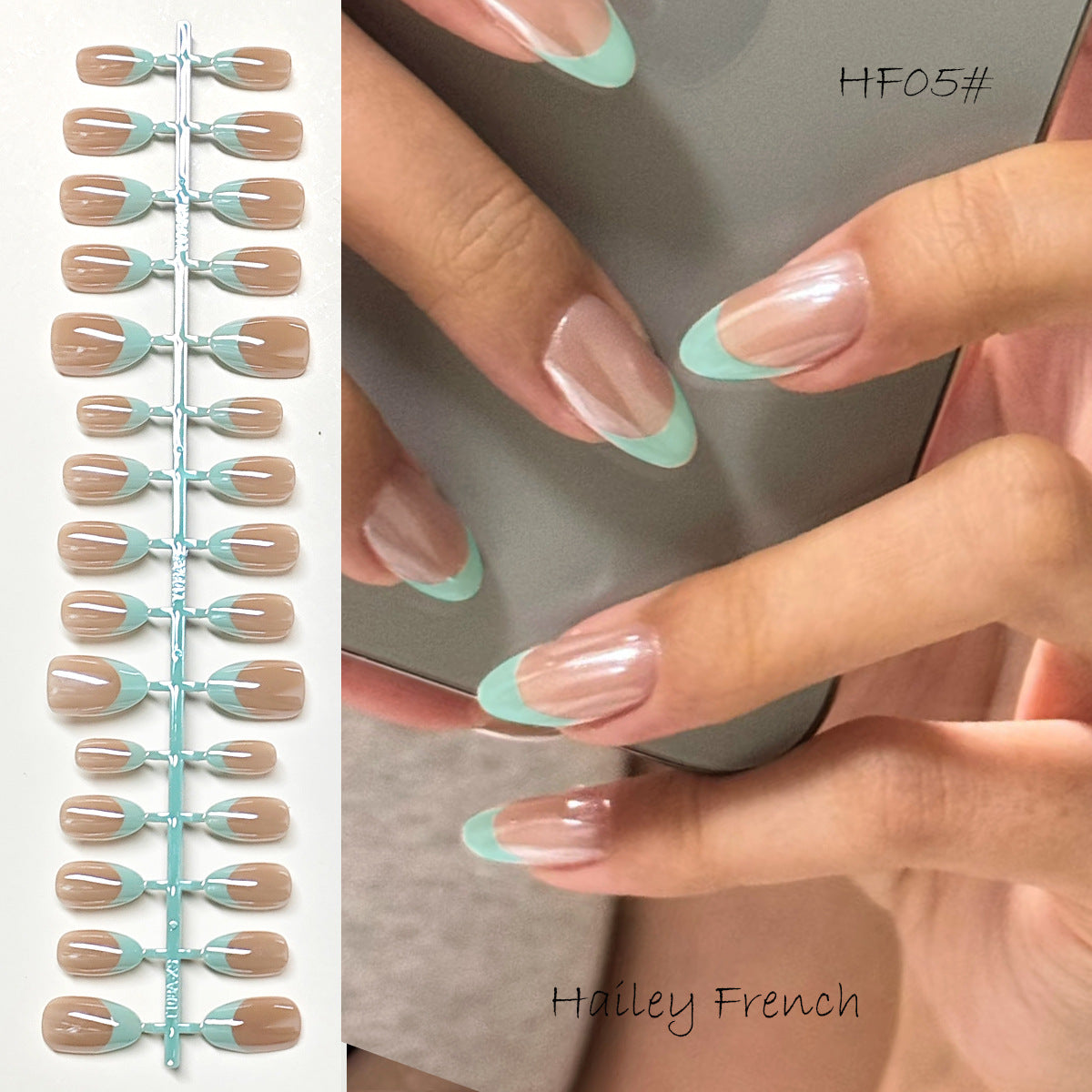 Chic Short Almond Press-On Nails - Classic French & Versatile Colors