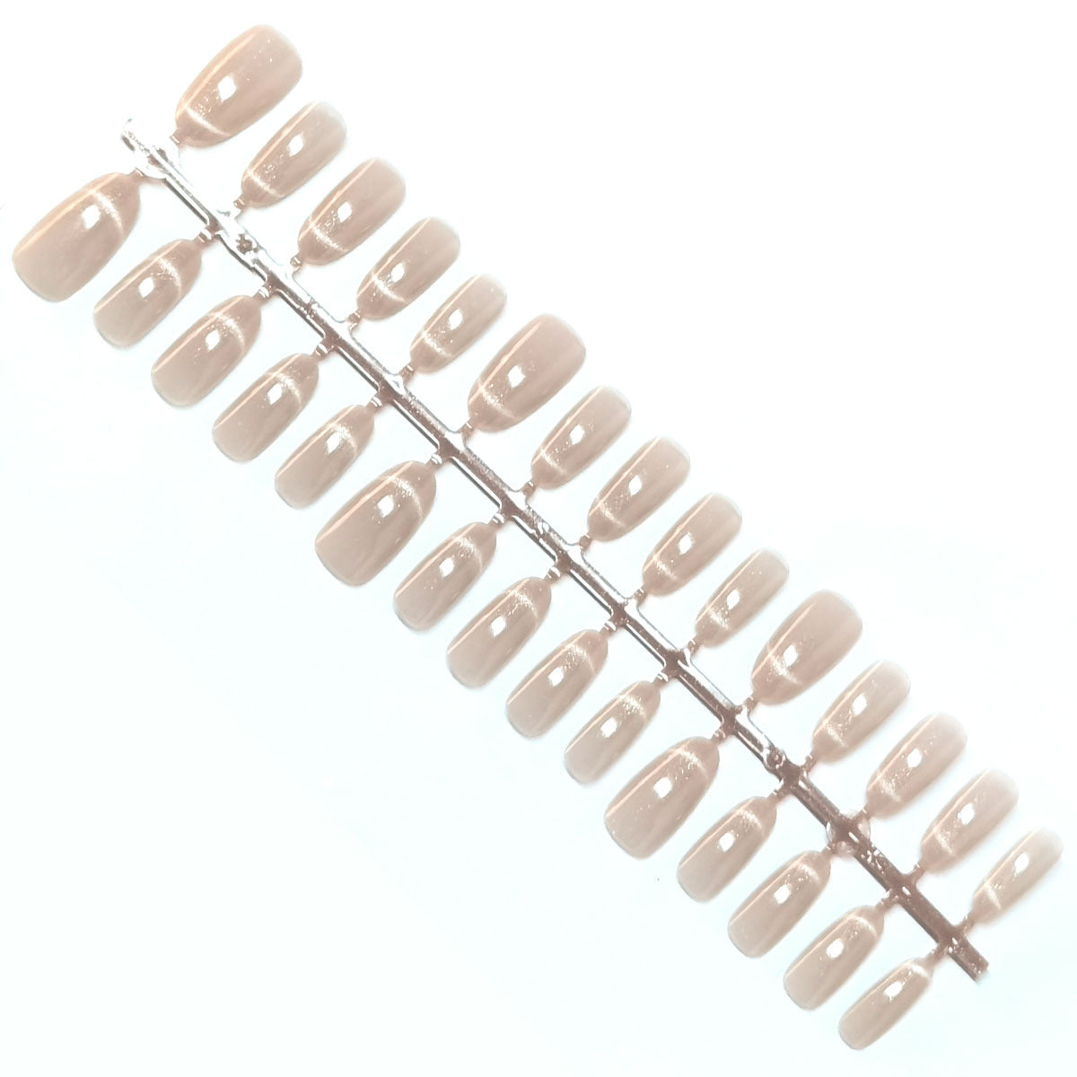 Luminous Cat Eye Long Coffin Press-On Nails