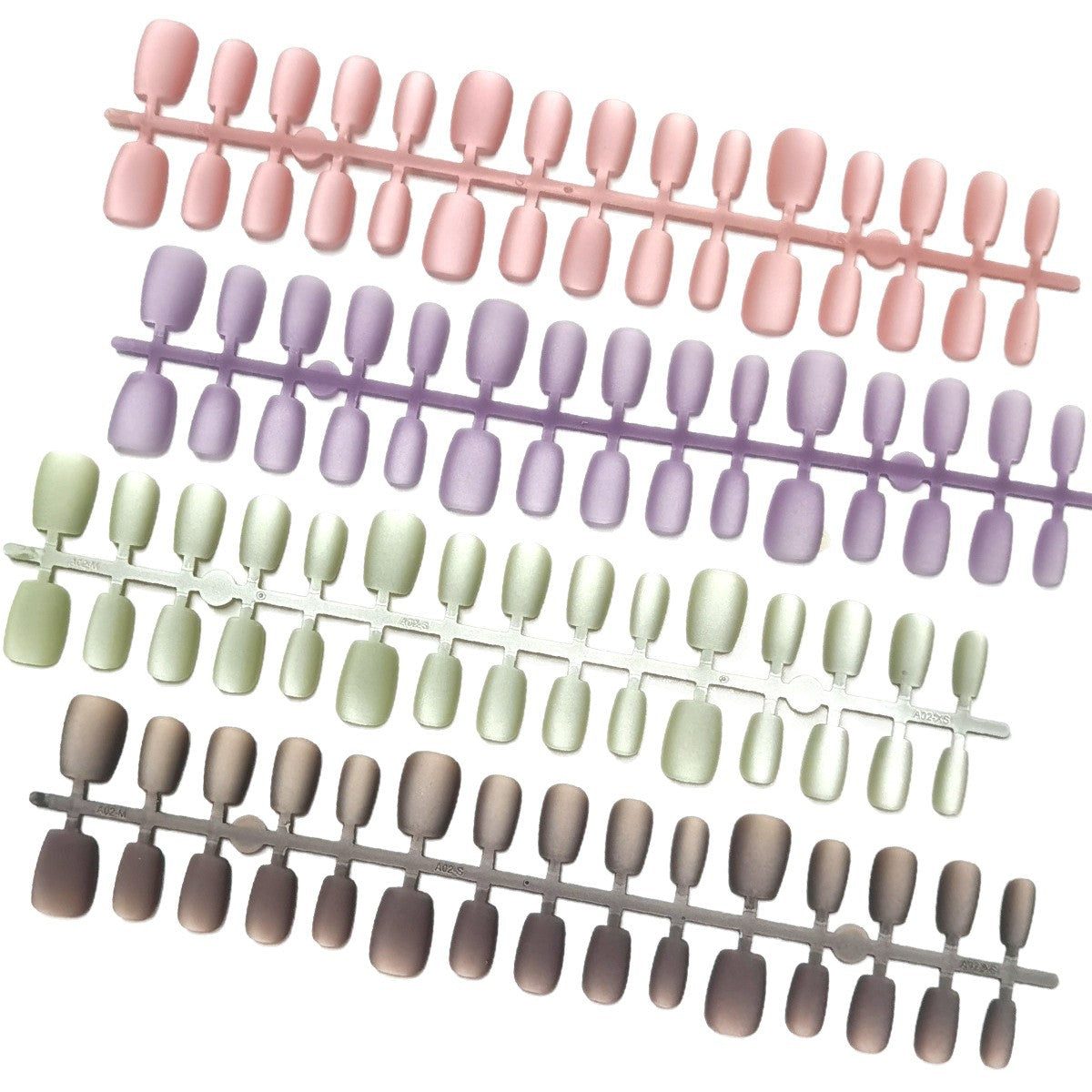 Chic Velvet Matte Cat Eye Short Press-On Nails