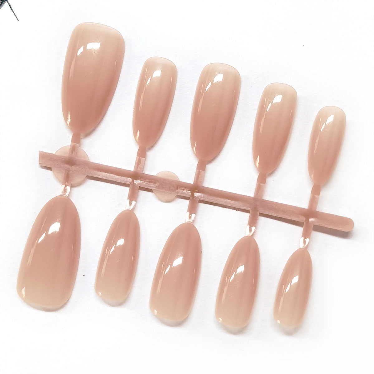 Natural Nude Pink Glossy Press-On Nails