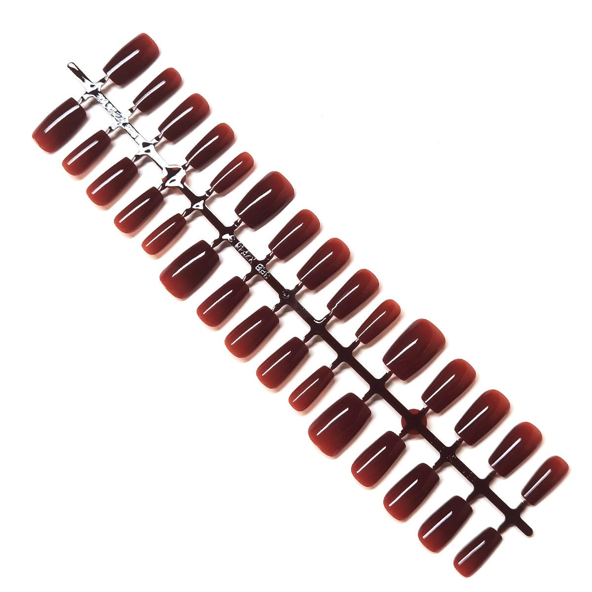 Timeless Burgundy Square Press-On Nails for Holiday & Wedding