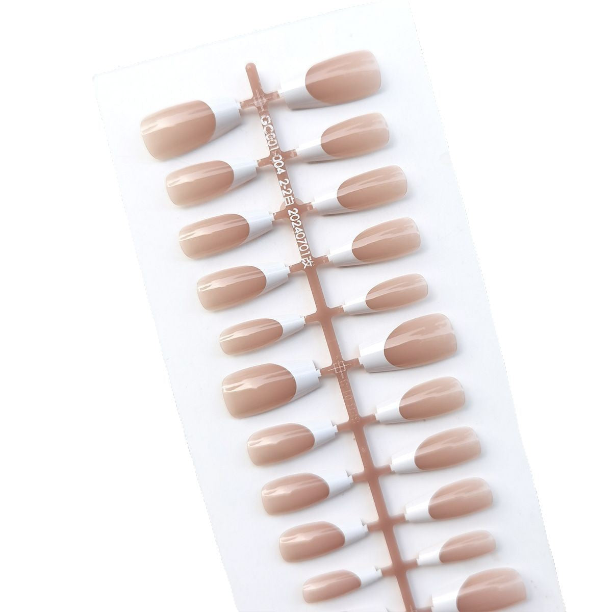 Classic Nude Pink French Tip Press-On Nails