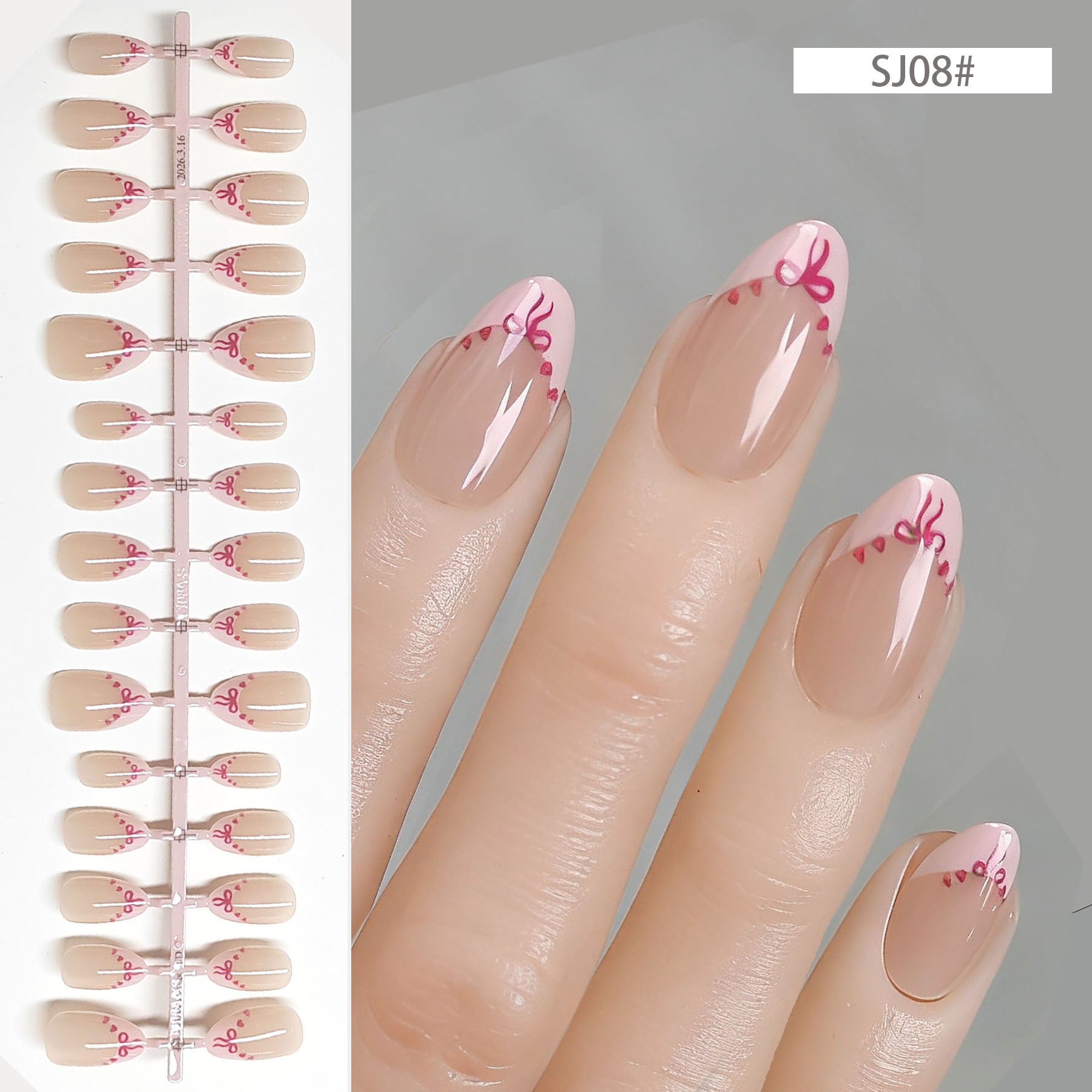 Chic Short Almond Press-On Nails - Classic French & Versatile Colors