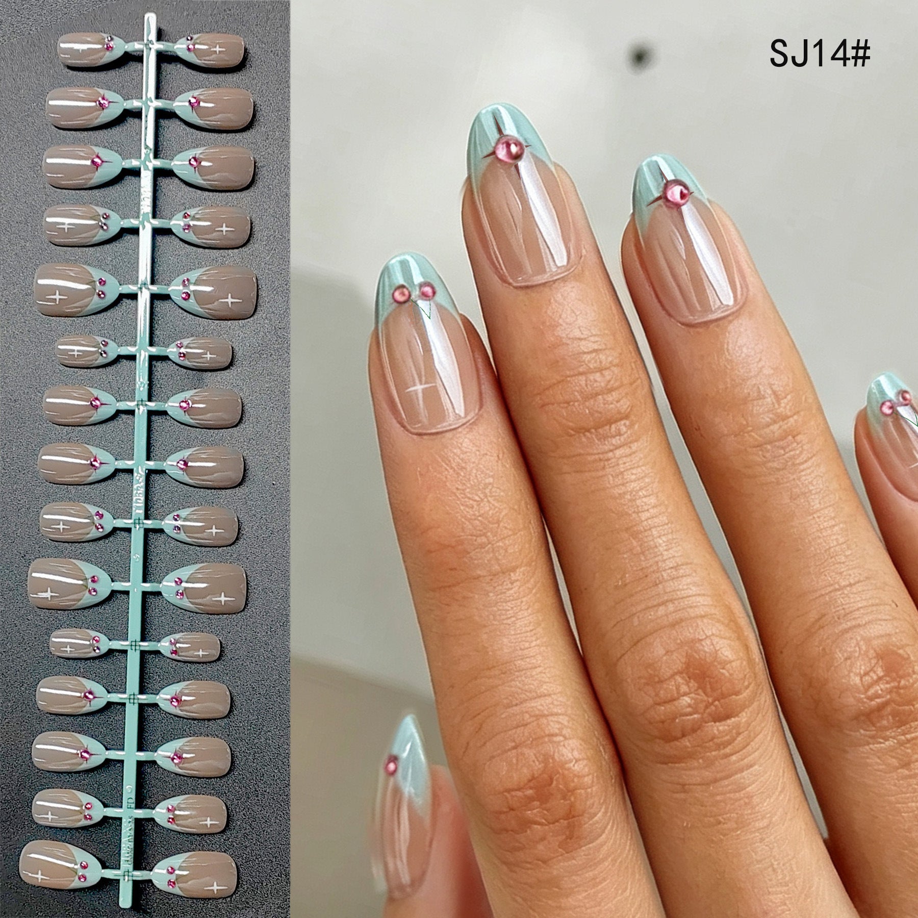 Chic Short Almond Press-On Nails - Classic French & Versatile Colors