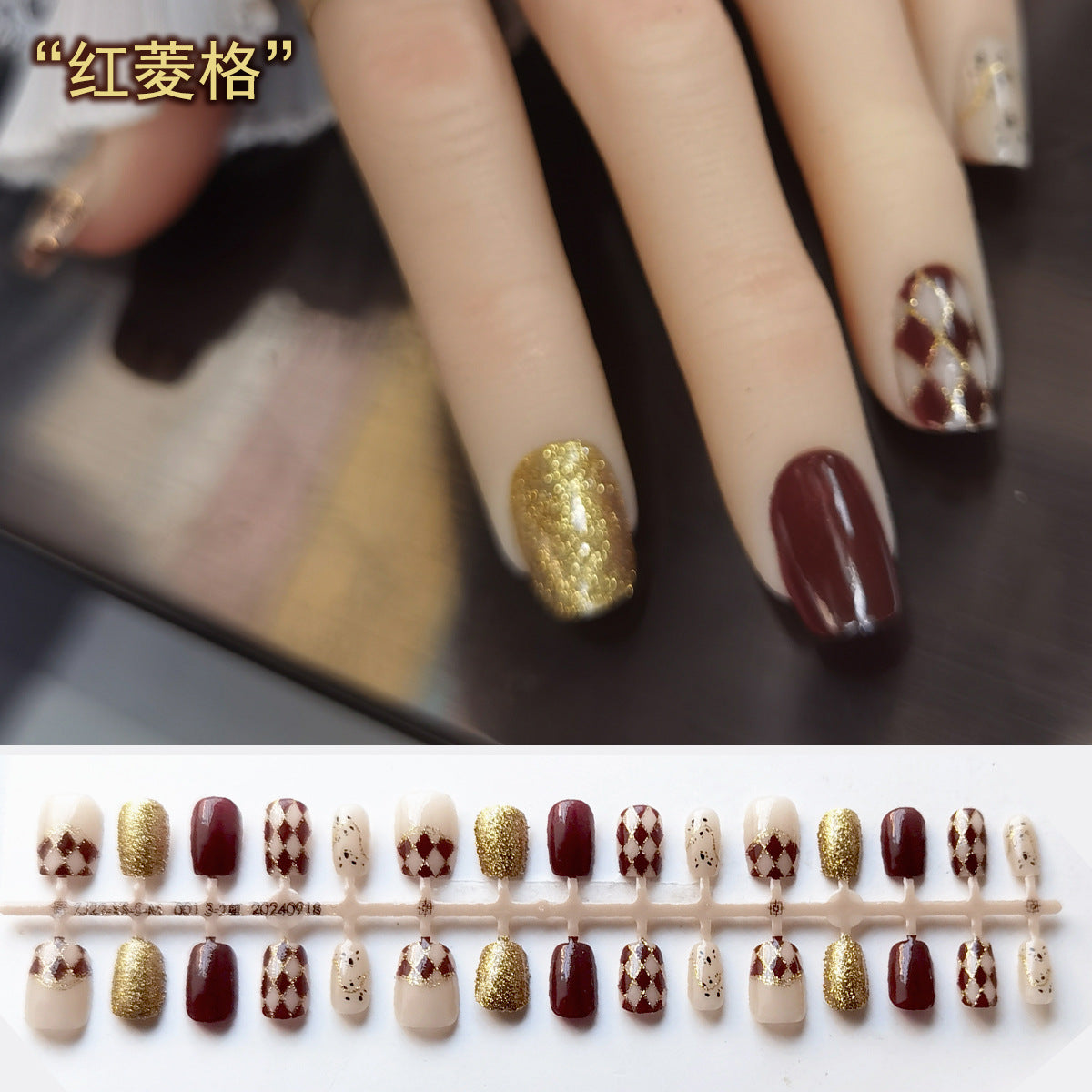 PMMA Short Square Round Pre-Finished Press-On Nails Wholesale Bulk