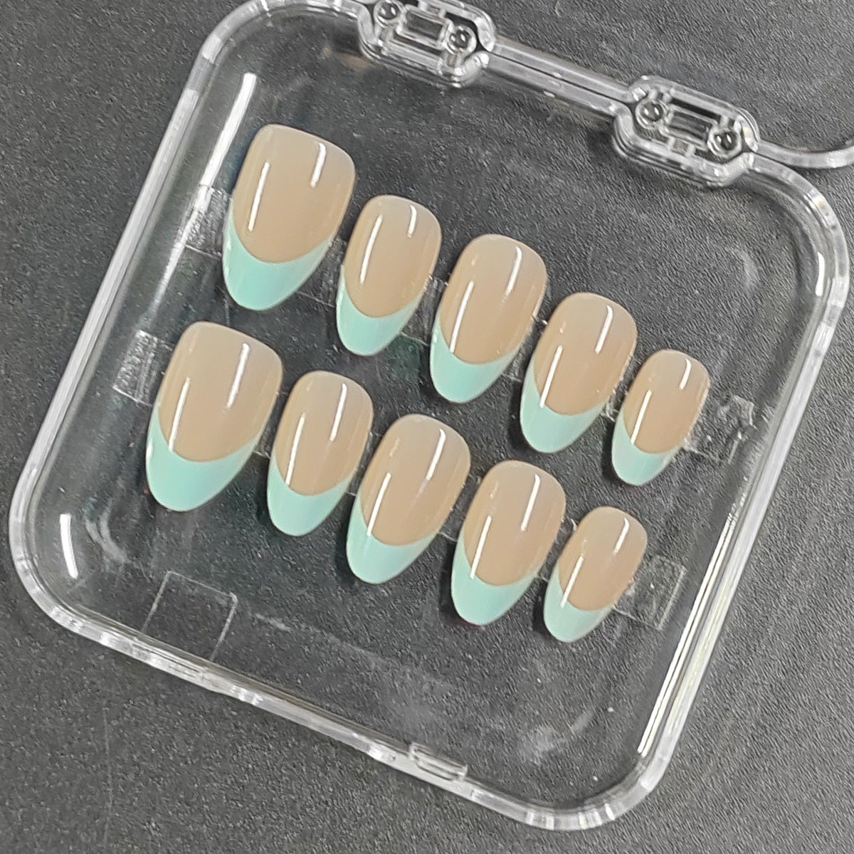 Natural Look Short Almond Press-On Nails | Everyday French Tip & Solid Colors
