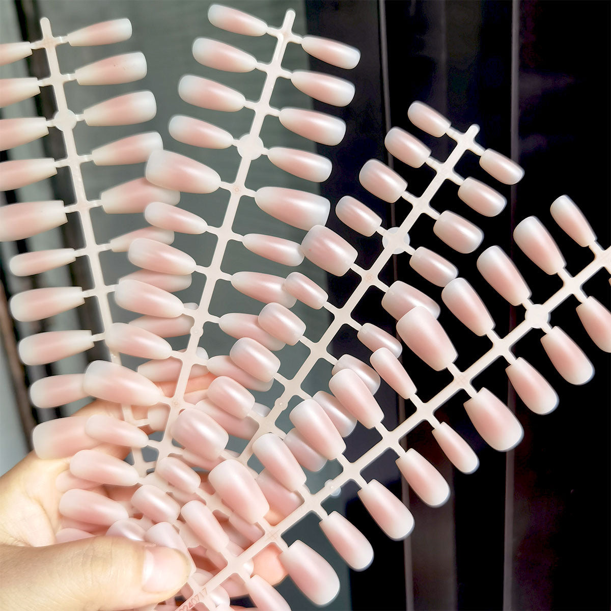 Peach Blush Matte Short Coffin Press-On Nail Blanks - 30 Pcs Bulk