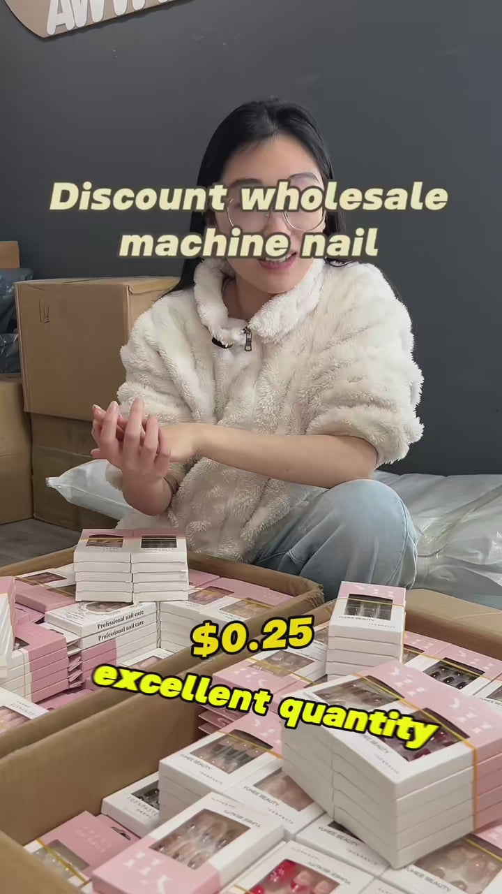 Load video: 批發神秘盒：高級手工製穿戴甲清倉與庫存過剩 | 自 $0.1/Set 起 (100 Sets MOQ, 不接受退貨)