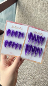 Amethyst Flow Dragon Claw Stiletto Press On Nails｜Deep Purple Marble Jelly｜365Nails Premium Handmade Dragon Series