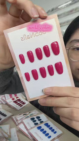 Wholesale Solid Color Press-on Nails - Custom Mix & Match (60 Colors x 6 Shapes Available)