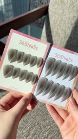 Iced Smoke Dragon Claw Stiletto Matte Frost Grey Premium Handmade Dragon Nail