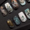 焦黑蕾絲哥德穿戴甲 "餘燼新娘" | Handartnails