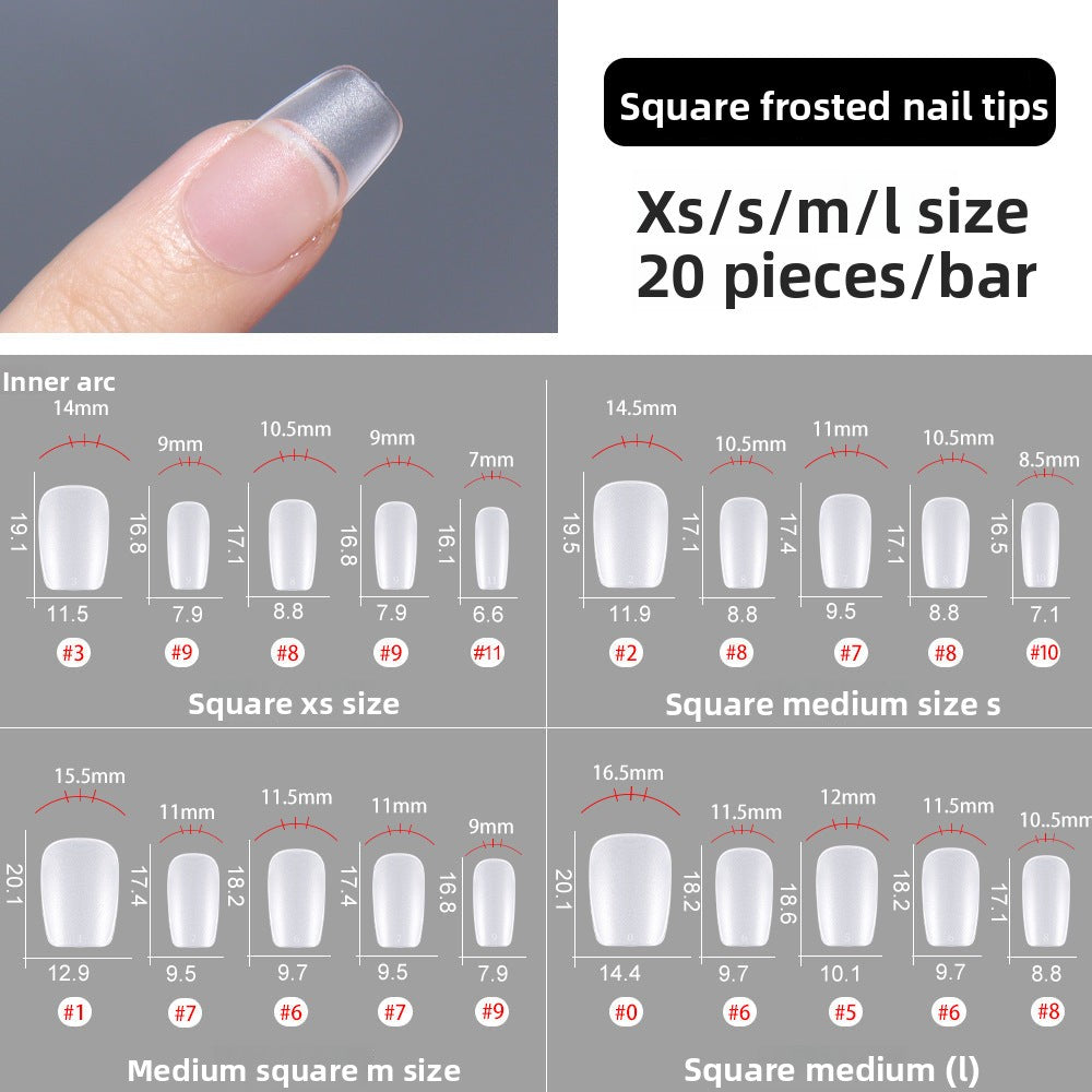 Nail Tips The new press on nails piece is divided into 20 pieces (MOQ=50)