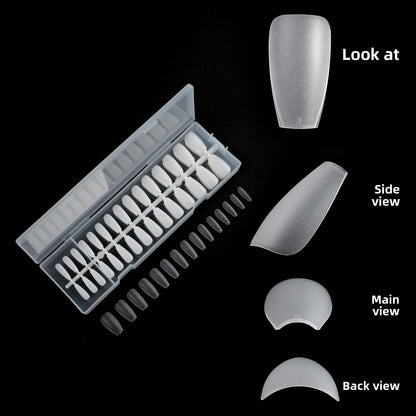 Nail Tips 300 pieces of nail art, boxed matte transparent press on nails, nail piece｜365nails